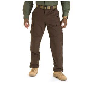 5.11 Tactical TDU Ripstop Pants Mens SZ XL Short Brown Cargo Utility Military